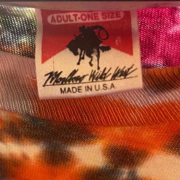 Vintage Reworked Tie-Dyed 90s Marlboro Wild West Pocket Tee Large Grunge Punk - Picture 6 of 7